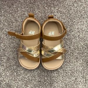 Baby girl H&M gold sandals